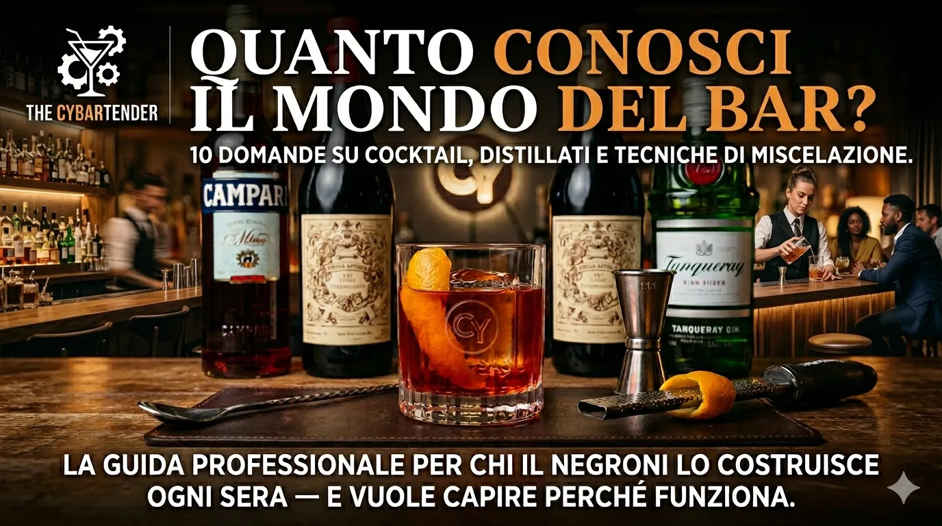 Quanto conosci il mondo del bar? 10 domande su cocktail, distillati e tecniche di miscelazione – theCybartender