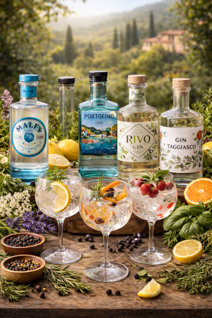 Gin botanici italiani: mappa e degustazione.